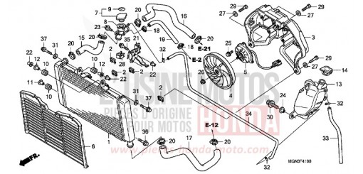 RADIATEUR CBF600SAA de 2010